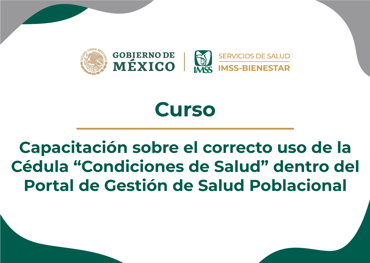 Portal de Gestión de Salud Poblacional. Cédula de Registro de Condiciones de Salud