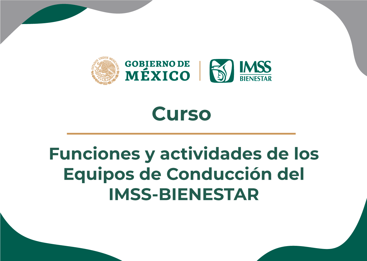 Funciones y actividades de los Equipos de Conducción del IMSS-BIENESTAR